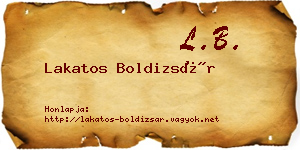 Lakatos Boldizsár névjegykártya